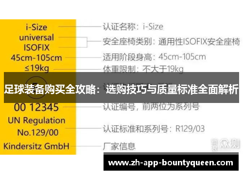 足球装备购买全攻略：选购技巧与质量标准全面解析